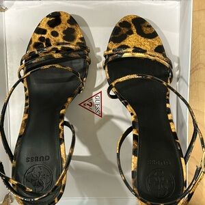 Leopard print Guess heels